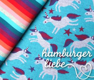 Jacquard Lenis Dream Einhorn Hamburger Liebe