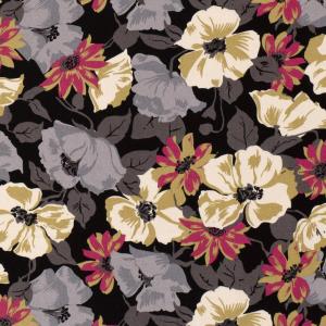 Viscose Twill gemustert Blumen