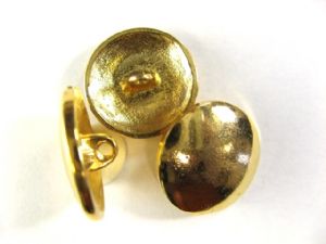 Metallknopf glatt bombiert mit Öse 22 mm