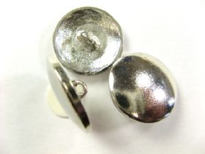 Metallknopf glatt bombiert mit Öse 22 mm