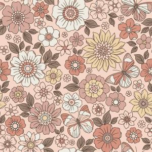 Elastik Jersey B.W. Blumen