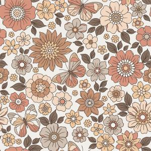 Elastik Jersey B.W. Blumen