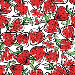 Elastik Jersey B.W. Erdbeeren