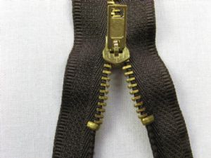 Reißverschluß Messing 18cm