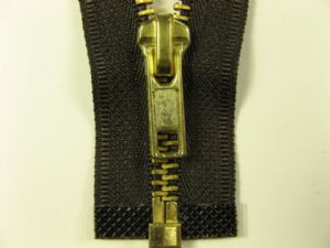 Jackenzipp teilbar Messing 40 cm