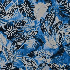 Baumwoll - Viscose gemustert Blätter