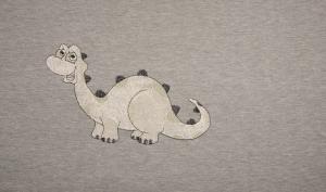 Elastic Jersey B.W. bestickt DINO PANEL