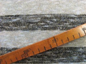 Metallic Strick Querstreifen