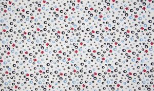 Elastik Jersey B.W. Bubbles/Fische