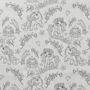 Popelin Druck Einhorn