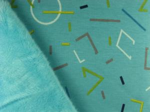 Kuschelsweat Druck Strichmuster