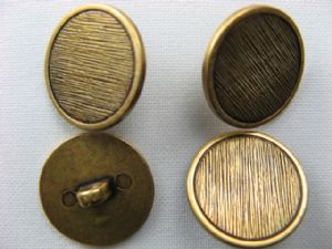 Metallknopf mit Öse 20 mm, Rand