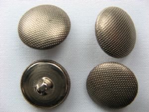 Metallknopf mit Öse 19.25 mm, Wabenmuster