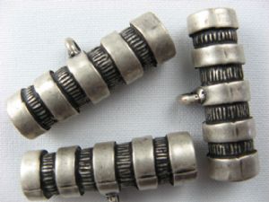 Metallknopf mit Öse 34 mm, Knebelknopf mit Rillen