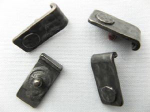 Metallknopf Steckverschluss 20 mm, rechteckig