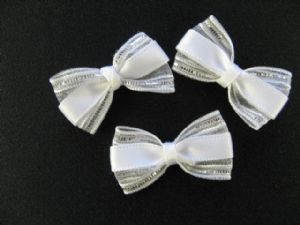 Satinmascherl mit Organza 35/20mm